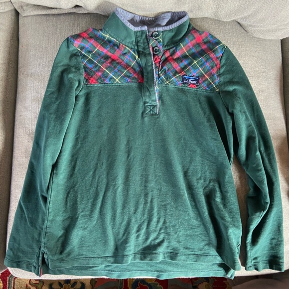 LL Bean Soft Cotton Rugby Shirt - Picture 2 of 8